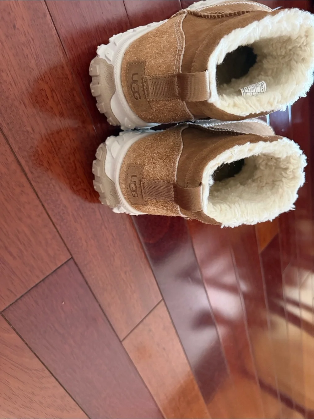 UGG Chestnut Brown Shearling-Lined Chukka Boots